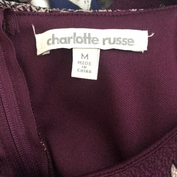 Charlotte Russe Maxi purple floral dress - Picture 4 of 4